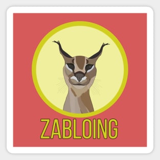 Zabloing Cat Meme Magnet